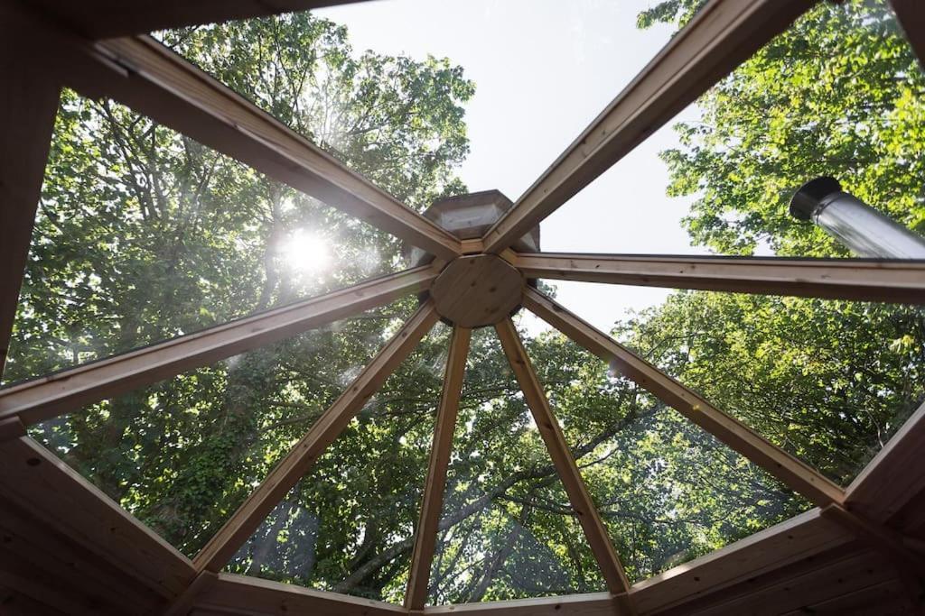 Romantic Treehouse With Hot Tub & Bbq Lodge Praze an Beeble Exteriér fotografie